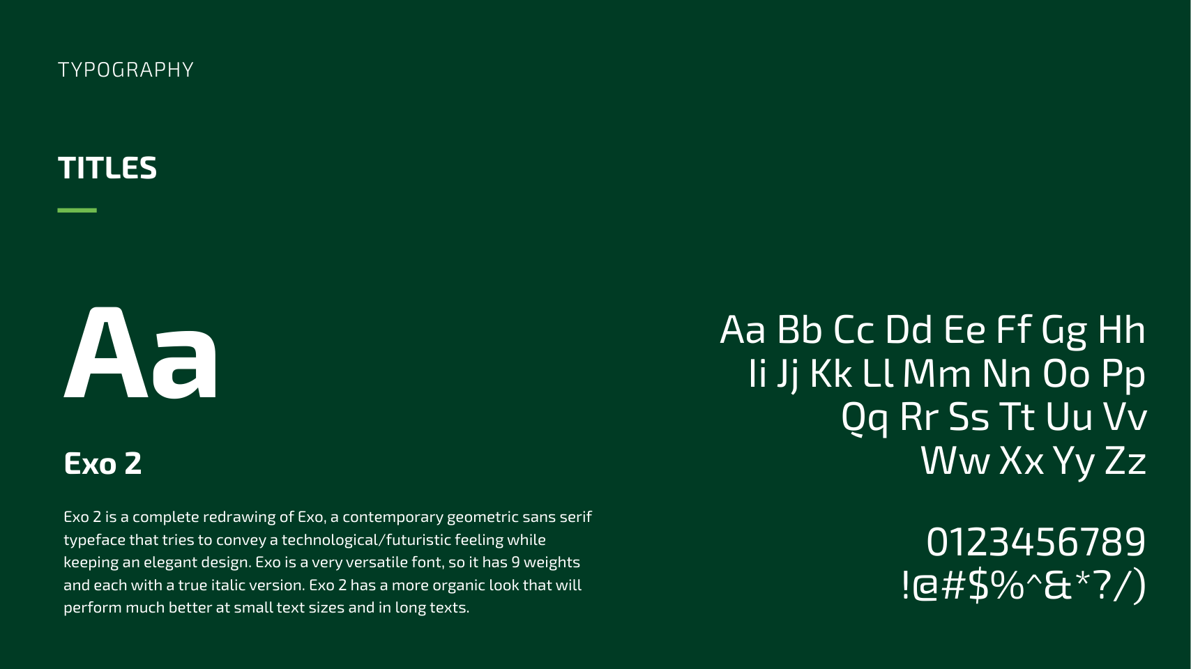 Typography guidelines