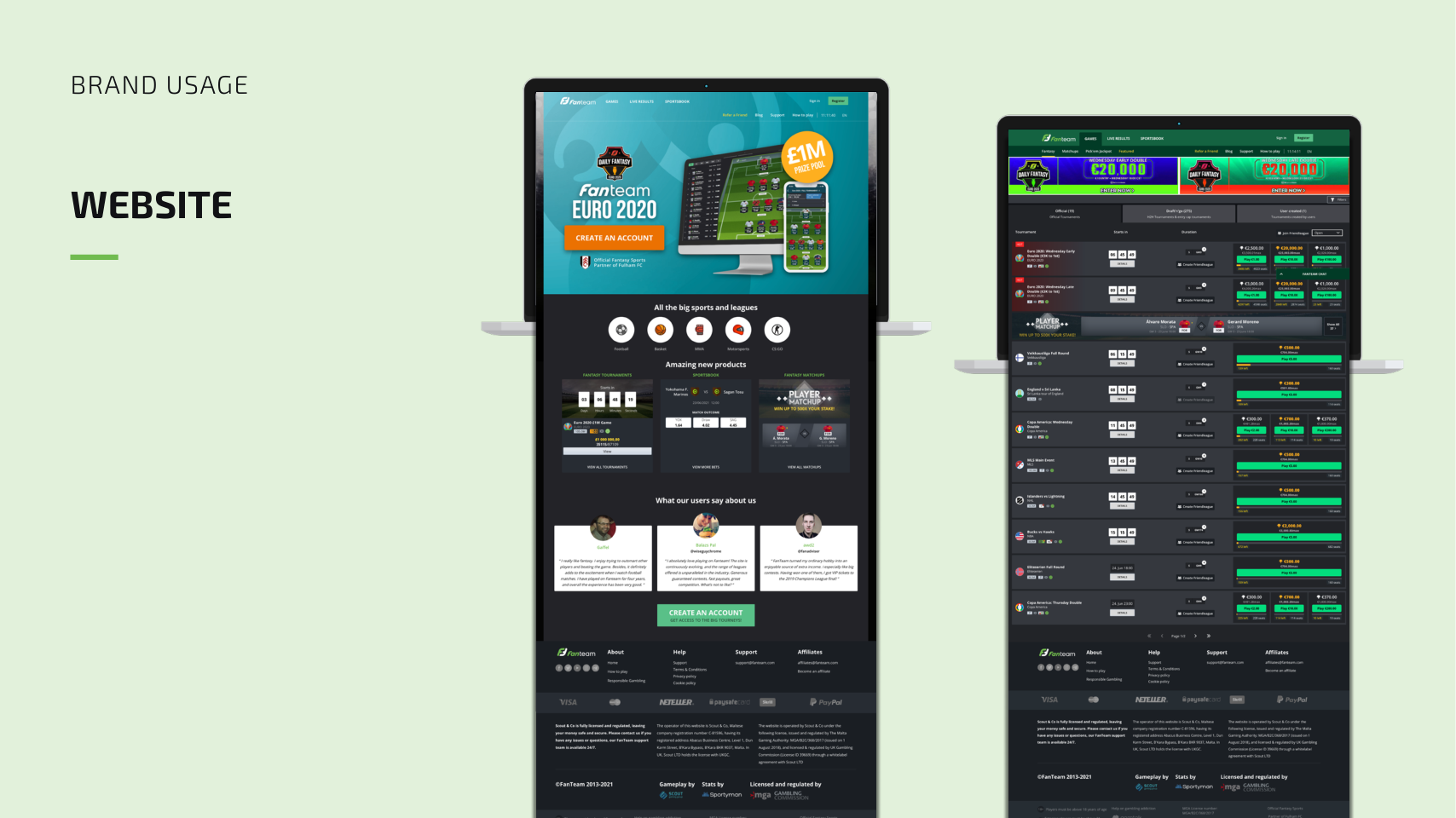 Brand usage, web