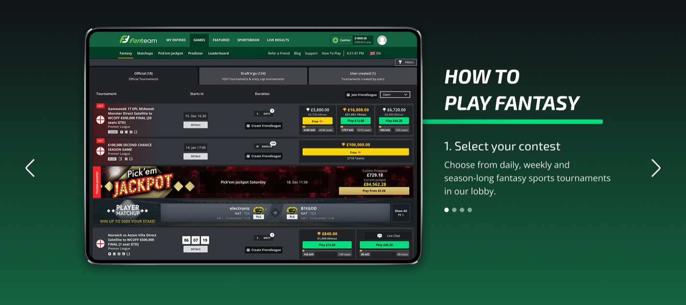 How to play section