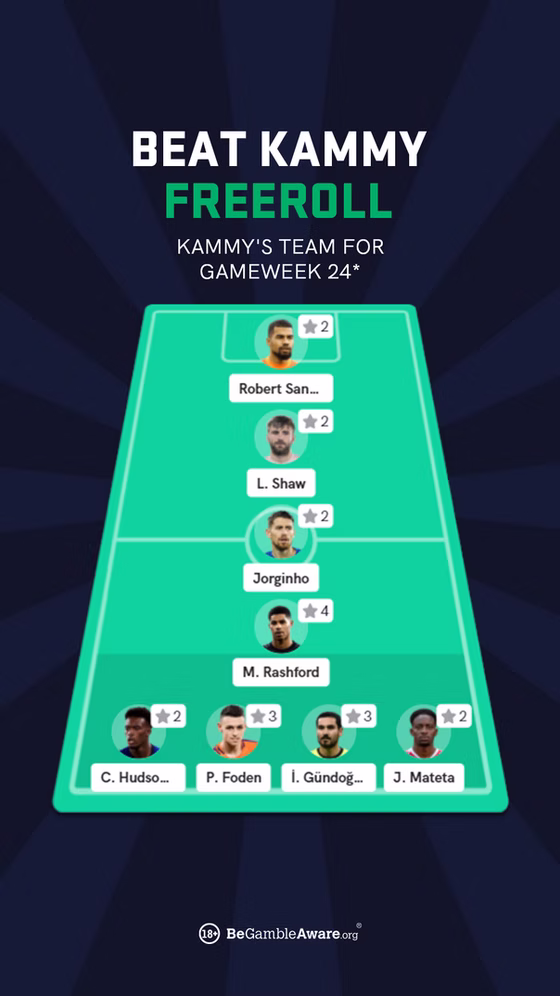 Beat Kammy freeroll story featuring ambassador Chris Kamara